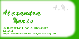 alexandra maris business card